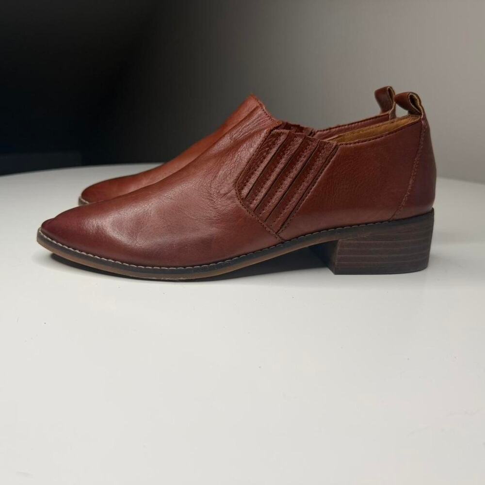 Lucky Brand Lenci Leather Ankle Booties Boho western Size 8.5‎